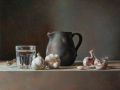 Il Bicchiere - Omaggio-a-Chardin - 2024 - olio su tela - cm 40x50 © Gianluca Corona 