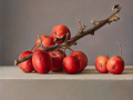 Ramo di Melo - olio su tavola cm 25x25 @ Gianluca Corona