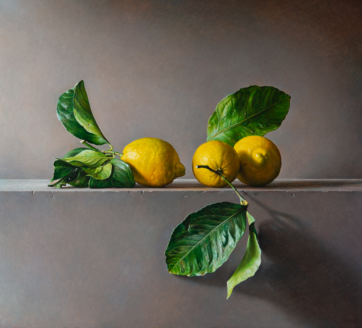 Avance, Limoni - 2022 olio su tavola cm 64x71 © Gianluca Corona