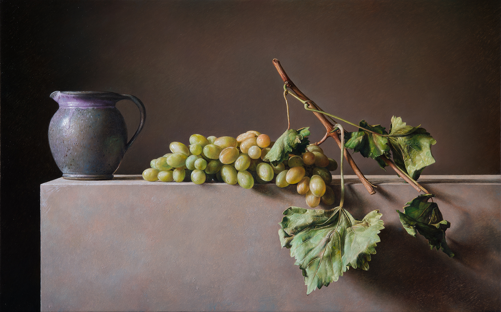L'Uva di Franco - 2016 olio su tavola incamottata cm 50x80 © Gianluca Corona