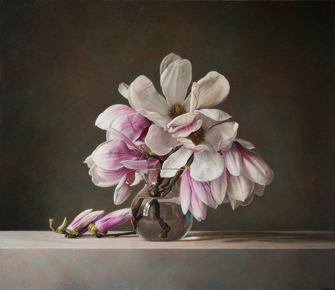 Magnolias - 2019 olio su tela cm 65x75 © Gianluca Corona