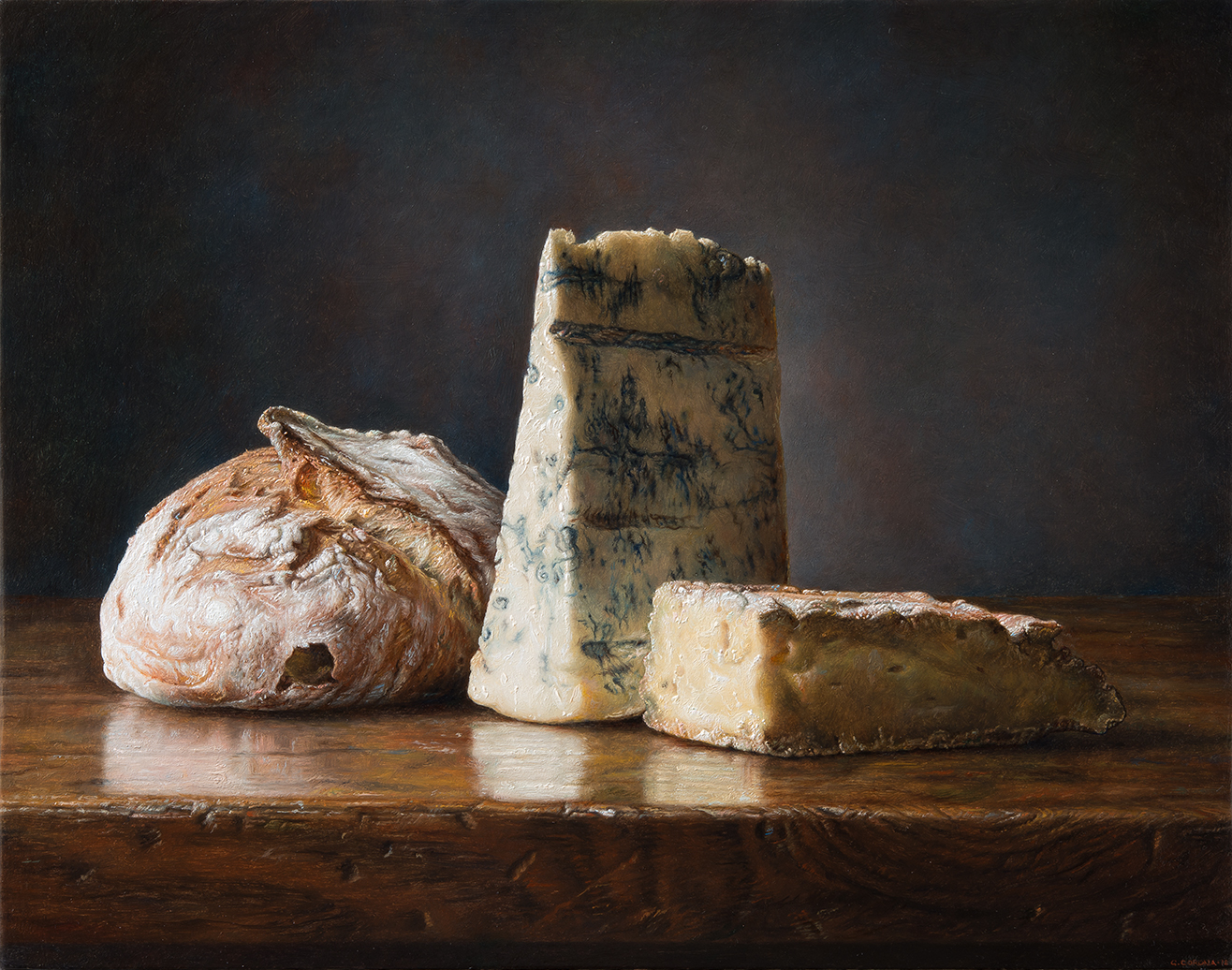 Pane e Formaggio - 2018 olio su tavola cm 35x45 © Gianluca Corona