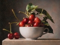 Cup of Cherries - 2017 olio su masonite cm 23x29 © Gianluca Corona