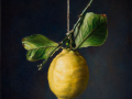 Limone Sospeso - 2020 olio su tavola cm 30x30 © Gianluca Corona