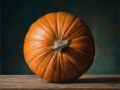 Zucca - 2020 olio su tavola cm 35x35 © Gianluca Corona